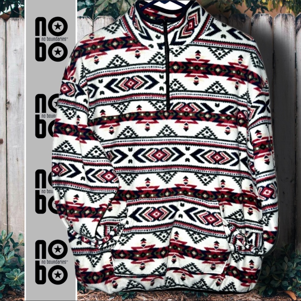 No Boundaries half Zip Sweater.